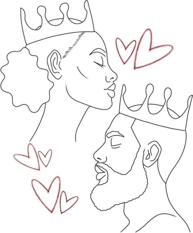 king and queen drawings