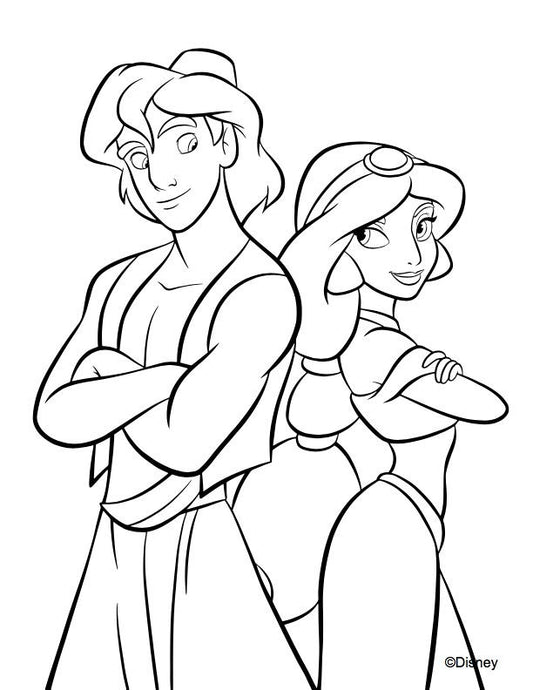 Disney Prince Aladdin & Princess Jasmine