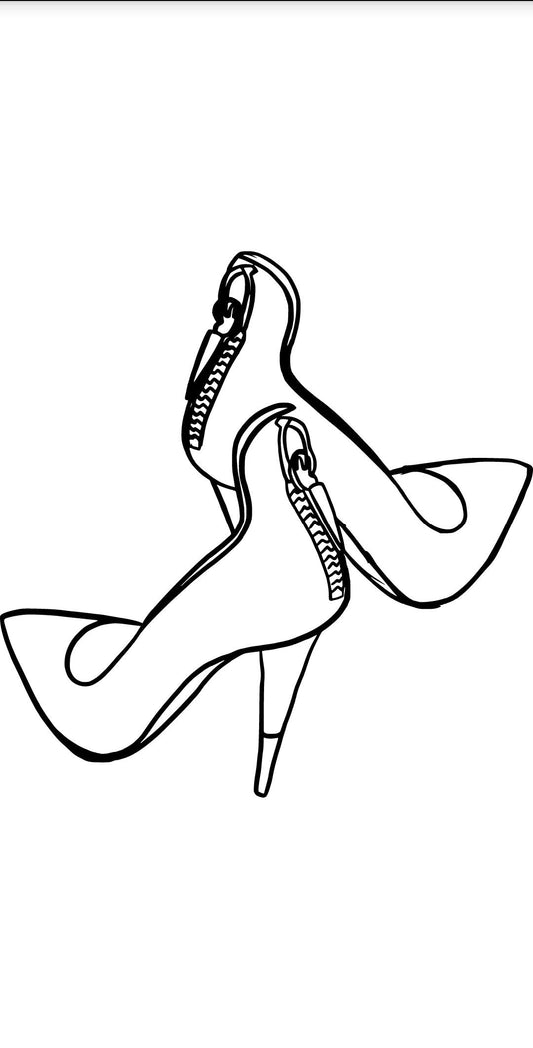 Stylish Heels - Zippers
